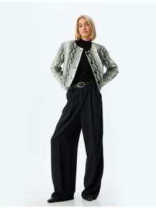 Блейзер KOTON, цвет schwarz gemustert