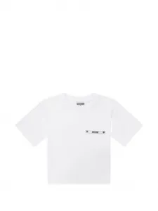 Футболка с карманом Moschino Kids, белый