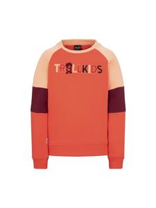 Пуловер Trollkids Trollfjord, цвет sweet cherry