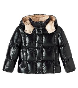 Стеганая куртка Parana Moncler Enfant, черный