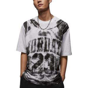 Jordan Футболка Brooklyn мужская 051 Birch Heather/Black