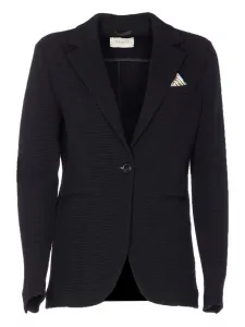 Вязаный блейзер с застежкой на пуговицы Circolo 1901, черный