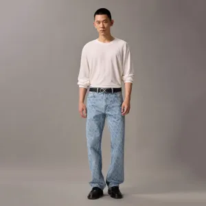 Calvin Klein Кожаный ремень из смесового материала мужской Space Black/Brushed Nickel 3.5cm