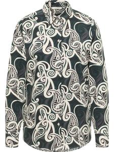 Блузка прямого кроя кремового цвета Eterna