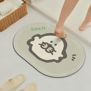 Xinglianxin Ковер для ванной 40х60 см из диатомита, быстро сохнущий, антискользящий, технология Seal Sugar