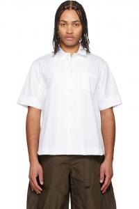 Sacai Рубашка из поплина Off White