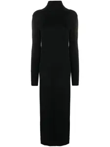Платье макси с высоким воротником Thom Krom, черный