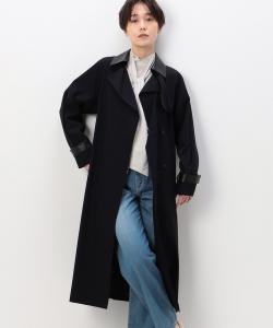 Тренч из хлопкового атласа Kt Kiyoko Takase, цвет 05: Navy Black