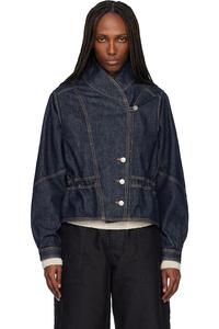 Isabel Marant Темно-Синяя джинсовая куртка