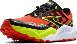 Мужские кроссовки для трейлраннинга Brooks Caldera 7, Cherry Tomato/Phantom/Lime