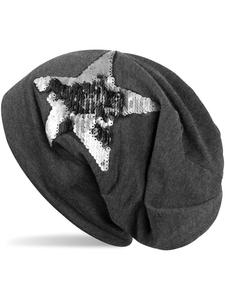 Шапка styleBREAKER, цвет dunkelgrau meliert