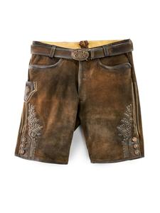 Кожаные брюки FAELO темно-коричневого цвета MADDOX