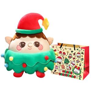 Причудливая рождественская плюшевая кукла оленя-старичка и снеговика высота 20cm/30cm/40cm Fat Fat Dragon