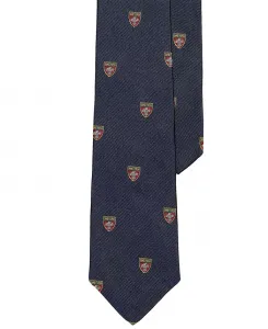 Мужской узкий галстук Club из шелкового репса Polo Ralph Lauren, синий