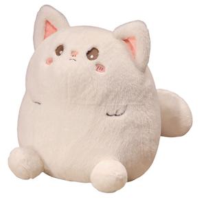 Плюшевая кукла Cartoon Chubby Kitten высотой 25см/35см MLING, белый