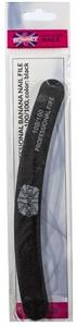 Пилочка для ногтей черная NAILFILE BANANA (100/100) 1 шт RN 249 NEW RONNEY -