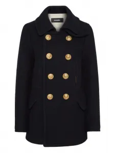 Двубортное пальто DSQUARED2, черный