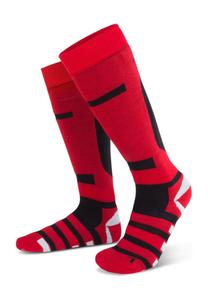 2 пары лыжных носков в рубчик normani, цвет Rot Schwarz Grau