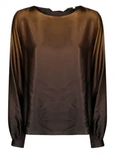 Атласный топ Robert Friedman, коричневый