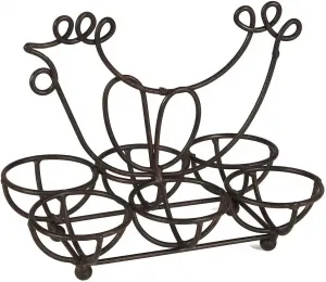 Ambiente House Жестяная банка "Железный держатель" Ambiente Haus 18х17х12 см, коричневый