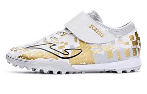 Детские футбольные бутсы Kids Low-top White/Gold Joma, белый