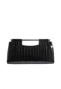 Клатч Friends Like These GRAB HANDLE , Black Croc Effect/Black