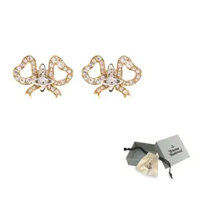 Серьги с кристаллами Orb Vivienne Westwood