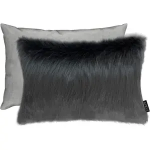 Декоративная подушка Lars Apelt, Grau, schwarz + unifarben