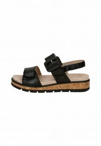 Босоножки на танкетке Caprice, черный