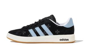 Adidas Grand Court Base 00s Synthetic Leather Thermal Breathable низкие кроссовки для скейтбординга Unisex Blue