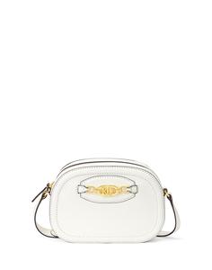 Сумка через плечо Leather Medium Jordynn Crossbody Bag Ralph Lauren, айвори