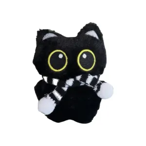 WADORN Черный кот угольный шарик плюшевый кулон высота 10см