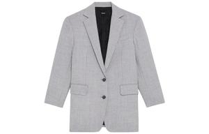 Женский деловой костюм серый/QD0 THEORY