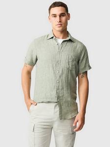 Palm Beach Linen Slim Fit рубашка с короткими рукавами Rodd & Gunn, Sage Grey