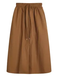 Юбка с эластичным поясом Studio Nicholson, коричневый
