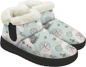 Женские зимние ботинки: теплые, комфортные, с нескользящей подошвой, короткие ботильоны для улицы Gdxynsmny, Compass