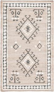 Ковер SAFAVIEH, 69 x 153 см, Kilim Collection, серый и черный, этнический бохо дизайн, ручной работы плоское плетение премиум джут, идеально для гостиной, спальни, столовой (KLM762F-25)