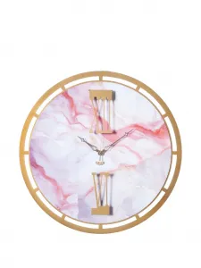 Мраморные часы с римскими цифрами, 63 см, Arti & Mestieri, золотистый