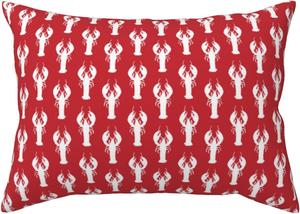 Pevtufa Чехол на подушку с принтом мультяшного лобстера Cartoon Lobster