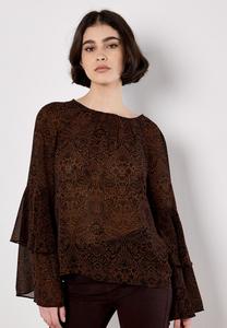 Блуза Apricot PAISLEY RUFFLE SLEEVE, Rust/Orange