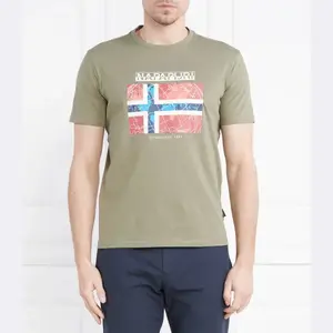 Футболка s-guiro стандартного кроя Napapijri, зеленый