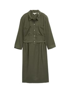 Платье-рубашка TOM TAILOR, темно-зеленый