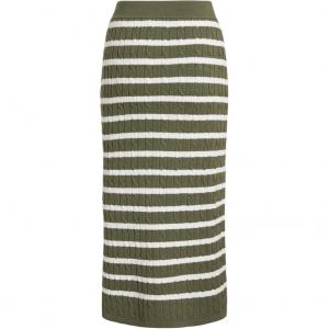 Вязаная длинная юбка для женщин Polo Ralph Lauren, flower path зеленый