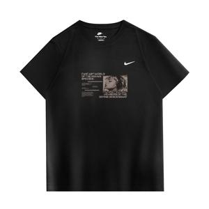 Nike Спортивная футболка унисекс черная