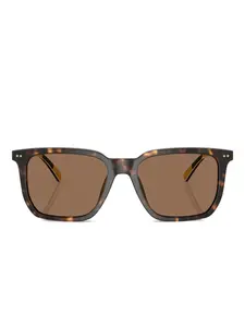 Солнцезащитные очки в квадратной оправе Polo Ralph Lauren, коричневый