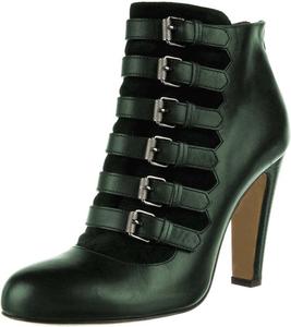 Женские модные ботильоны FSJ с круглым носком, заклепками и пряжкой, массивный высокий каблук, молния сзади, боевые, панк, для вечеринки, короткие, размер 4-15 US, Green