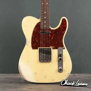 Гитара Fender Custom Shop 1962 Telecaster Custom Heavy Relic - состаренный винтажный белый - CHUCKSCLUSIVE - №R122567