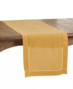 дорожка с вышитой каймой Saro Lifestyle, желтый