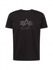 ALPHA INDUSTRIES Футболка в черном цвете