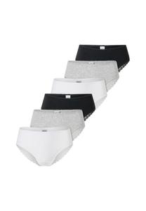 Трусы Бразилия 6 пар в упаковке 95/5 современный хлопок Schiesser, мультиколор